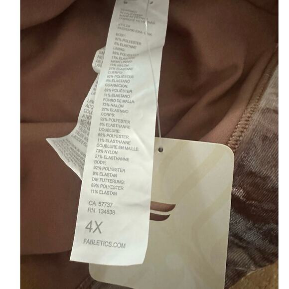 Oasis Crushed Velour Twist beautiful Sports Bra Sz 4x out of stock item NET - Picture 5 of 7